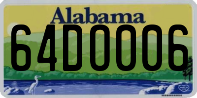 AL license plate 64DO006