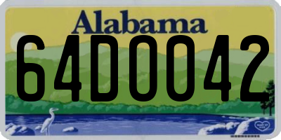 AL license plate 64DO042