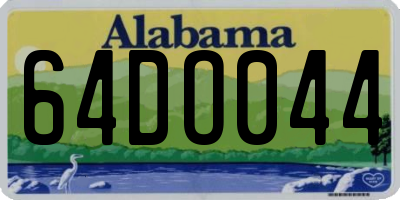 AL license plate 64DO044