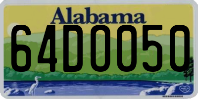 AL license plate 64DO050