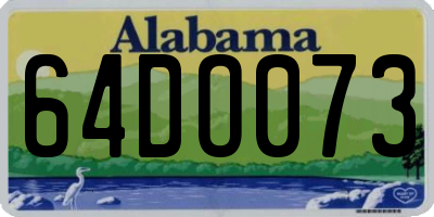 AL license plate 64DO073