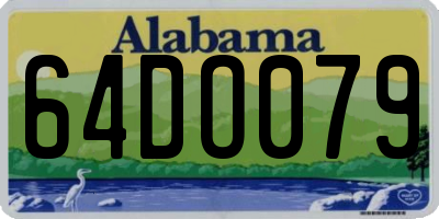 AL license plate 64DO079