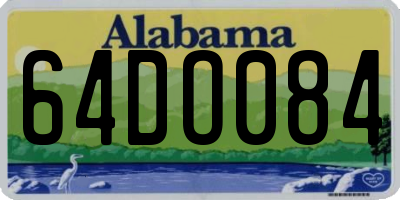 AL license plate 64DO084
