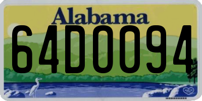 AL license plate 64DO094
