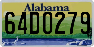AL license plate 64DO279