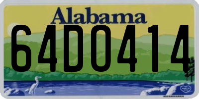AL license plate 64DO414
