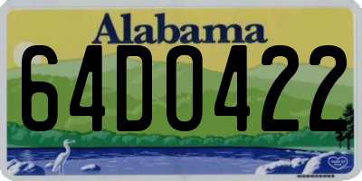 AL license plate 64DO422