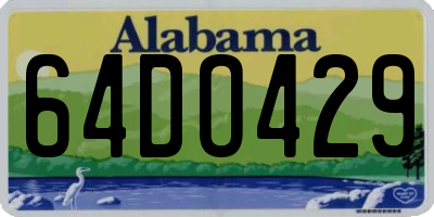 AL license plate 64DO429