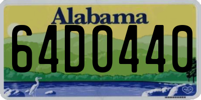AL license plate 64DO440