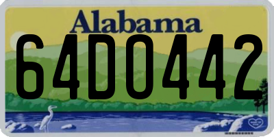 AL license plate 64DO442