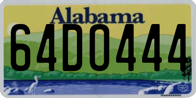 AL license plate 64DO444