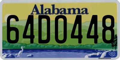 AL license plate 64DO448