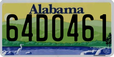 AL license plate 64DO461