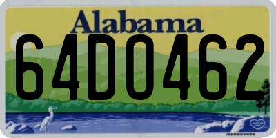AL license plate 64DO462