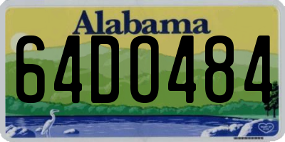 AL license plate 64DO484