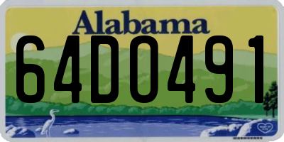 AL license plate 64DO491
