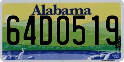 AL license plate 64DO519