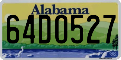 AL license plate 64DO527