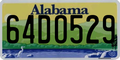 AL license plate 64DO529
