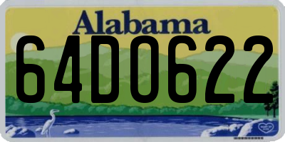 AL license plate 64DO622