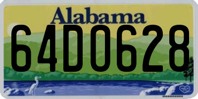 AL license plate 64DO628