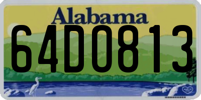 AL license plate 64DO813