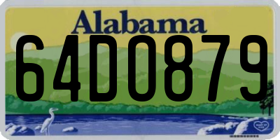 AL license plate 64DO879