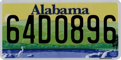 AL license plate 64DO896
