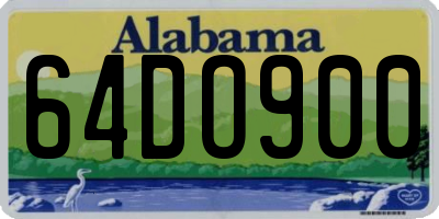AL license plate 64DO900