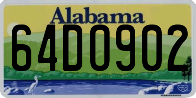 AL license plate 64DO902