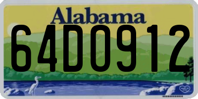 AL license plate 64DO912