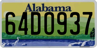 AL license plate 64DO937