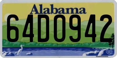 AL license plate 64DO942