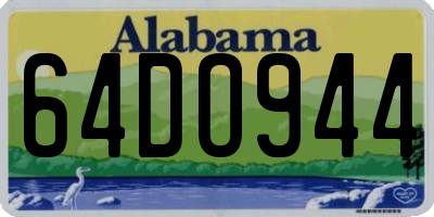 AL license plate 64DO944