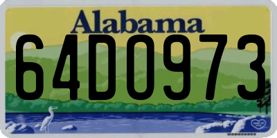 AL license plate 64DO973