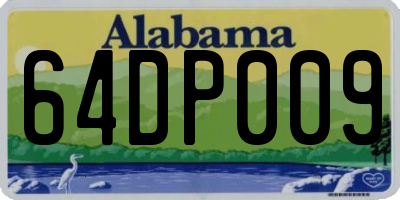 AL license plate 64DP009