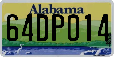 AL license plate 64DP014