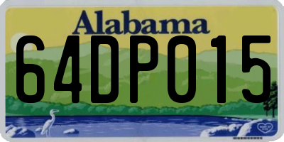 AL license plate 64DP015