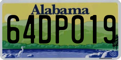 AL license plate 64DP019