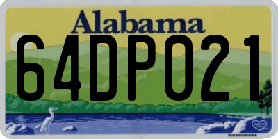 AL license plate 64DP021