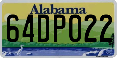 AL license plate 64DP022