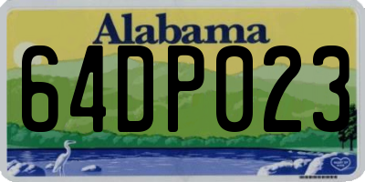 AL license plate 64DP023