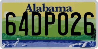 AL license plate 64DP026