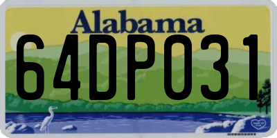 AL license plate 64DP031