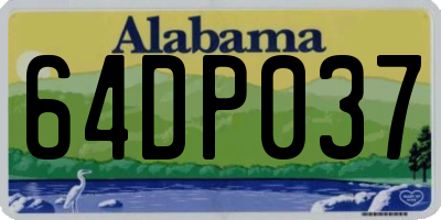 AL license plate 64DP037