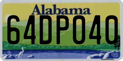 AL license plate 64DP040