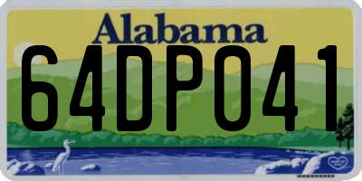 AL license plate 64DP041