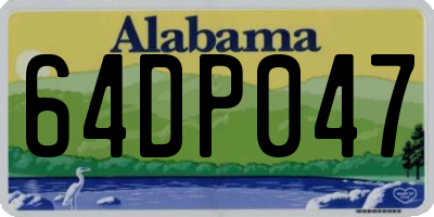 AL license plate 64DP047