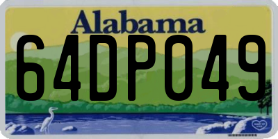 AL license plate 64DP049