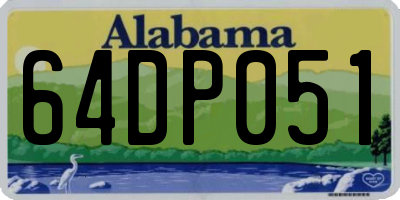 AL license plate 64DP051